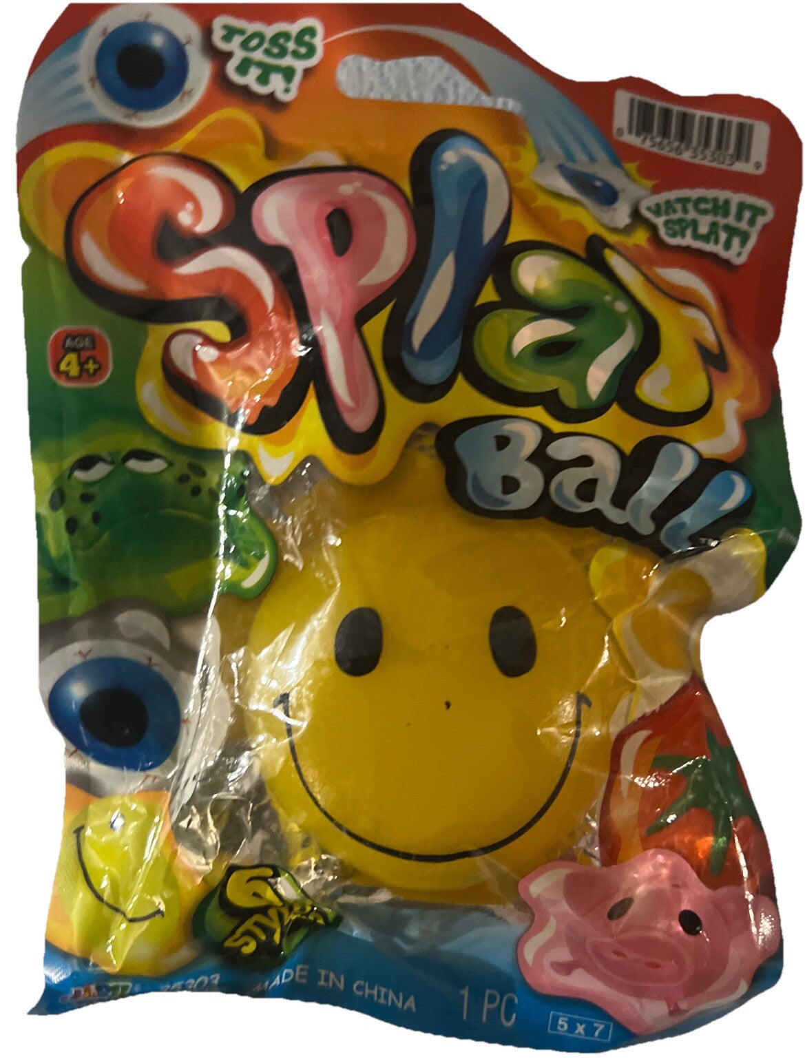 Jaru Splat Ball Squishy Happy Face Fun Stress Relief Toy Squishy Sensory