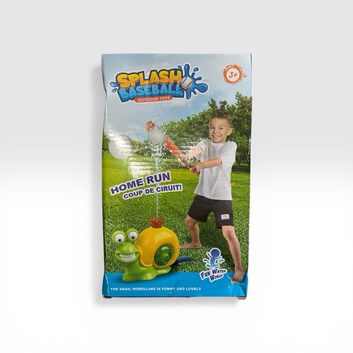 Kids Water Sprinkler Toy – Baseball 360° Spray Set
