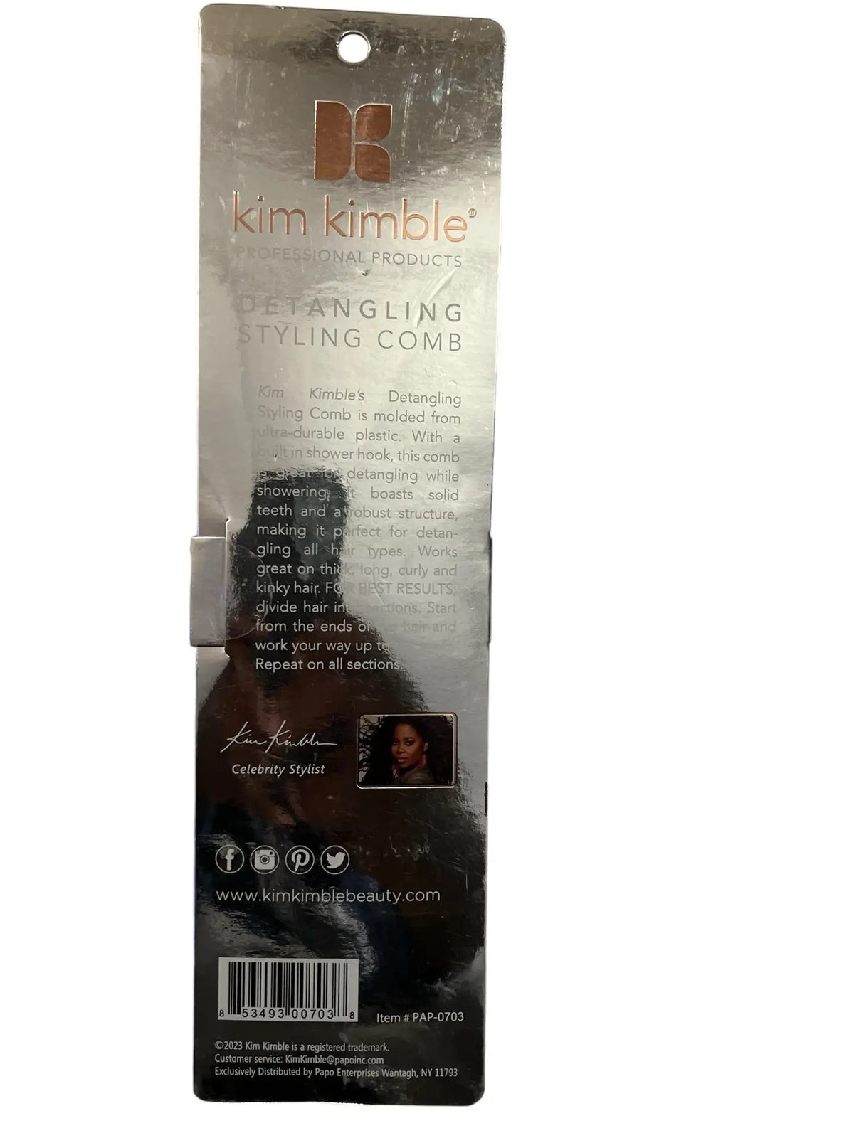 Wide Tooth Detangling Comb for Wet & Dry Hair – Kim Kimble