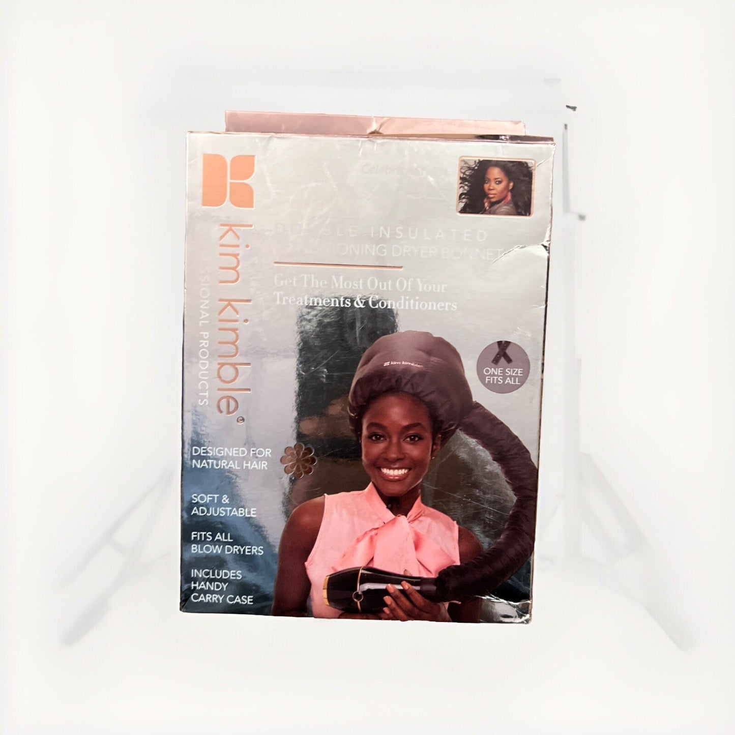 Kim Kimble Double Insulated Conditioning Dryer Bonnet Soft Adjustable Natural Hair | Bazrify