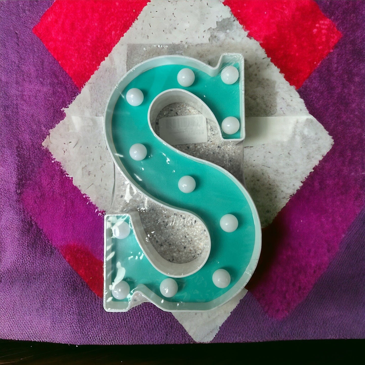 LED Light Up Letter S Illuminated Alphabet Home Event Decor