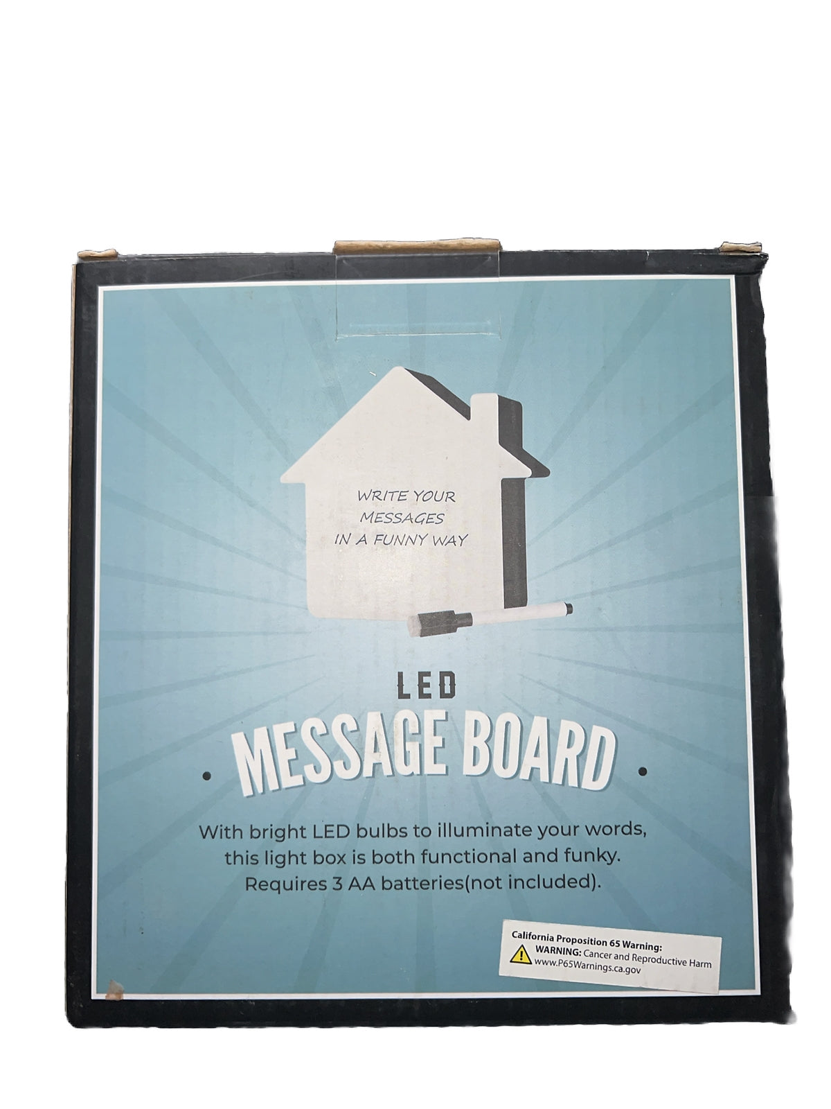 LED Message Board with Light-Up Bulbs for Home Decor