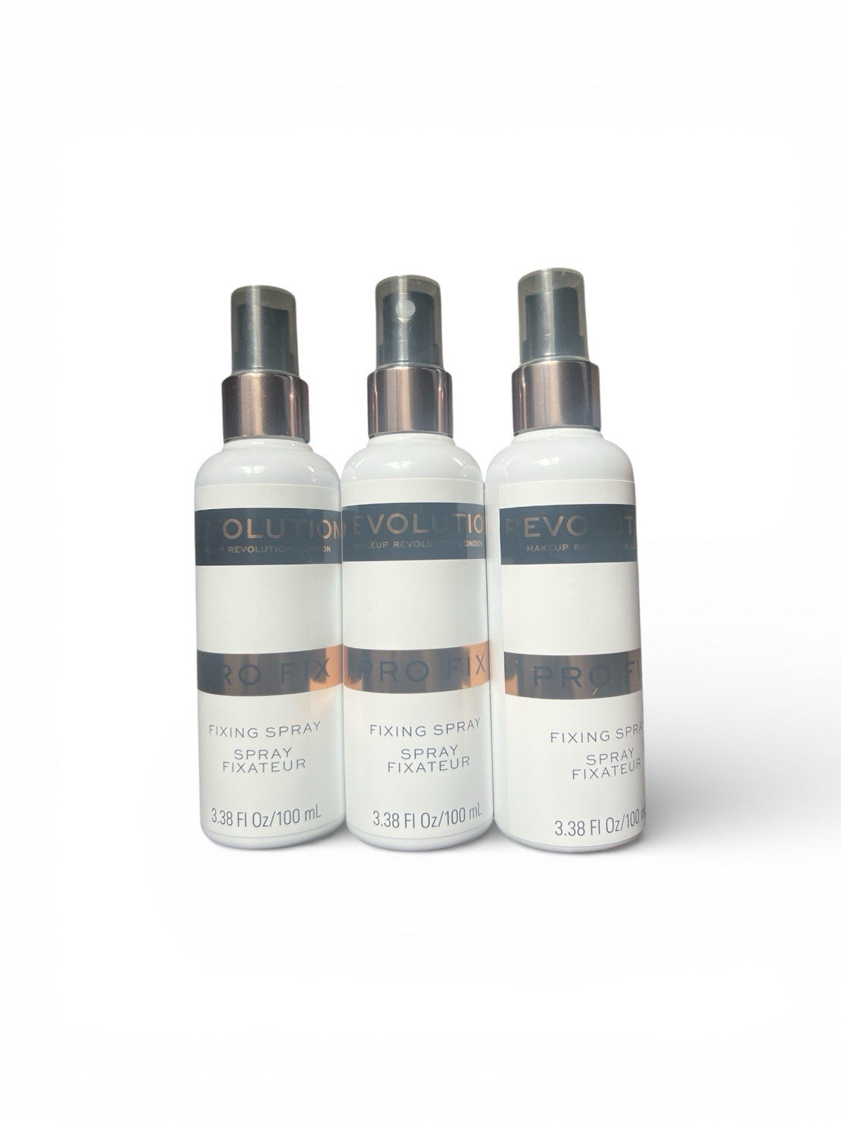 Makeup Revolution PRO FIX Fixing Spray Long Lasting Setting Mist 3.38oz 3 Pack