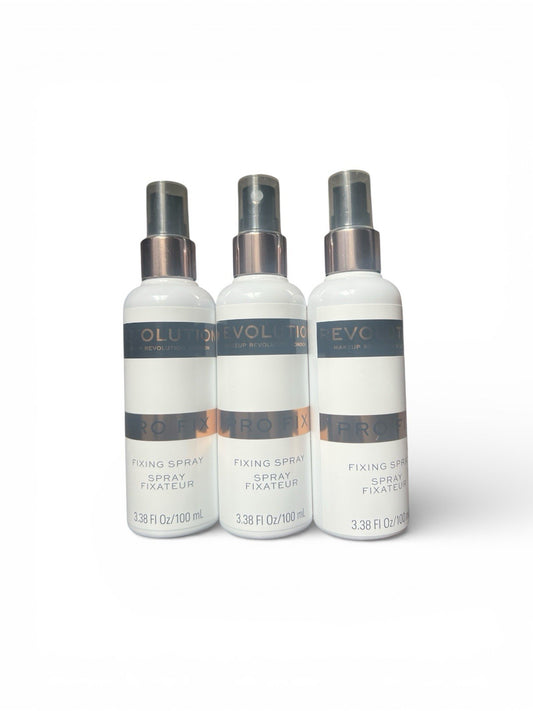 Makeup Revolution PRO FIX Fixing Spray Long Lasting Setting Mist 3.38oz 3 Pack