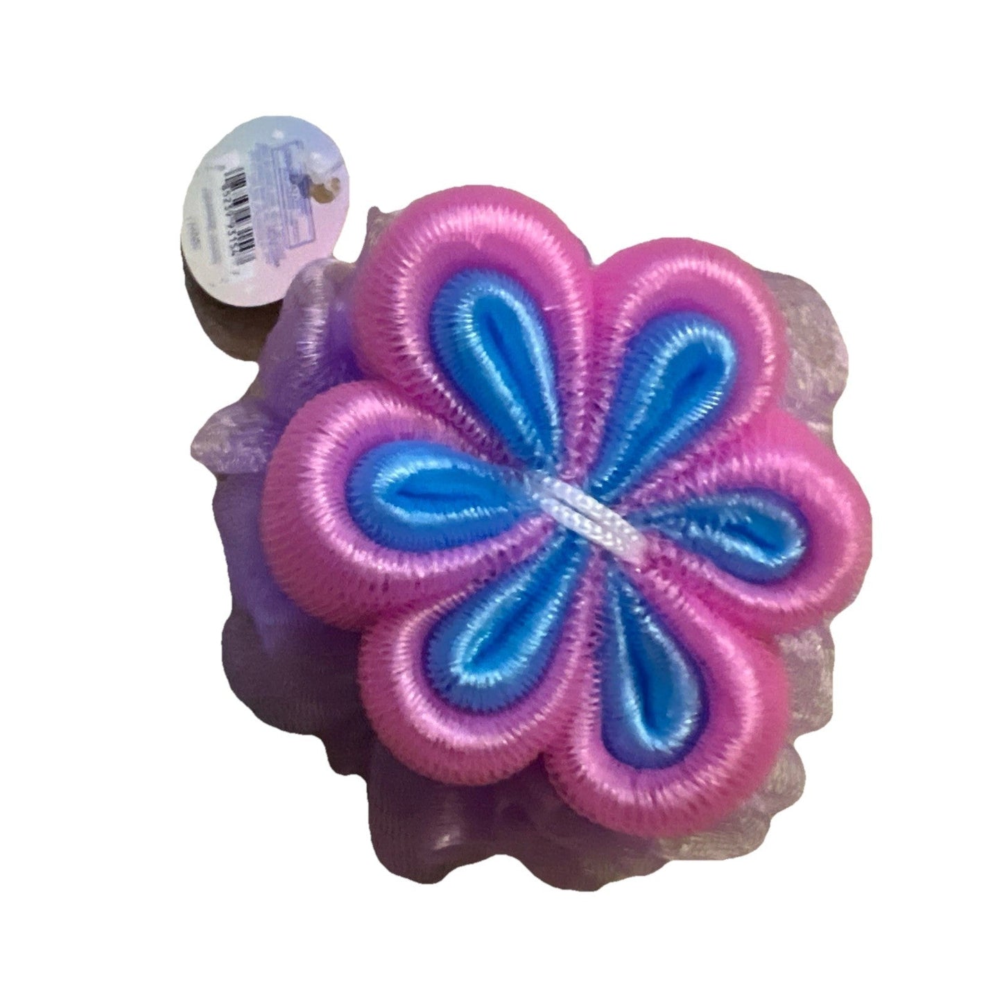 More Than Magic Exfoliating Mesh Shower Sponge Gentle Skin Cleanser Teal Purple | Bazrify