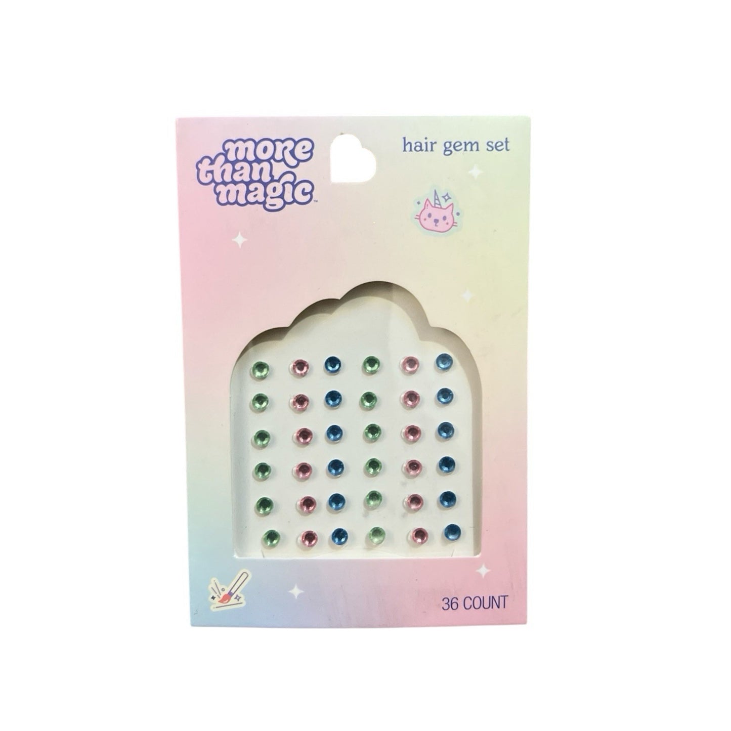More Than Magic Hair Gems Set 36 Count Sparkling Hair Accessories for Women and Girls