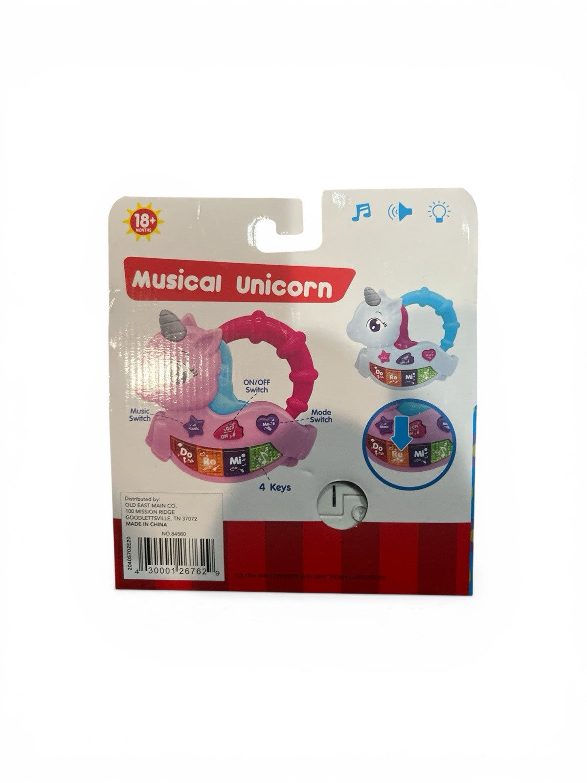 Musical Baby Unicorn Toy - LED Lights & Interactive Sounds