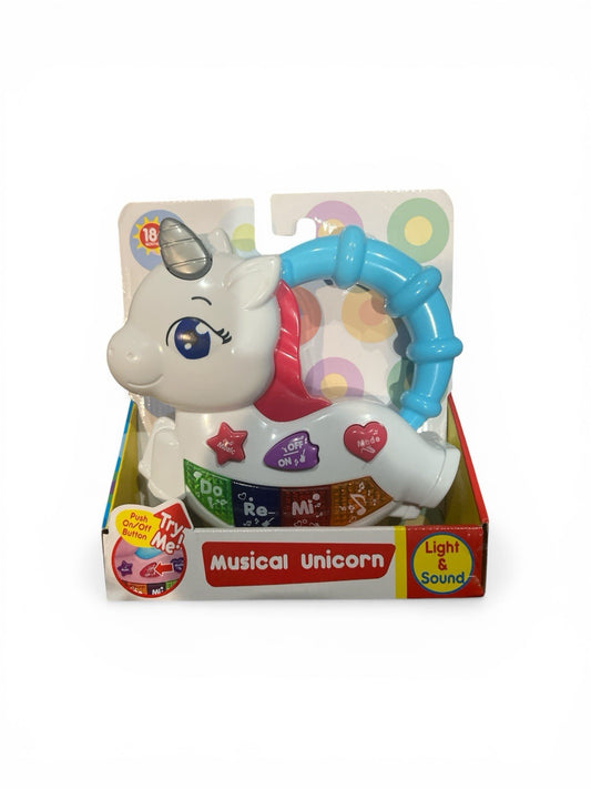Musical Baby Unicorn Toy LED Lights Music Interactive Infant