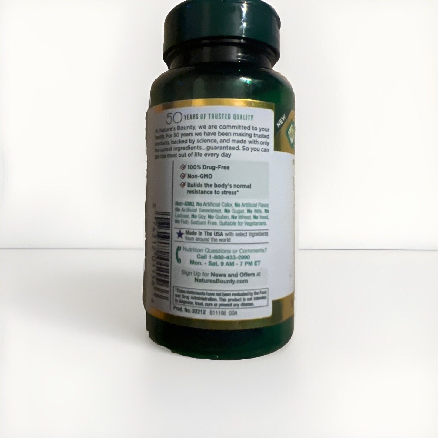 Rhodiola 400mg Stress Relief Supplement – Nature's Bounty