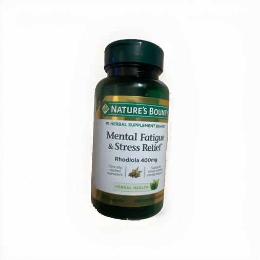 Nature’s Bounty Rhodiola 400mg Mental Fatigue Stress Relief Exp 08/2026