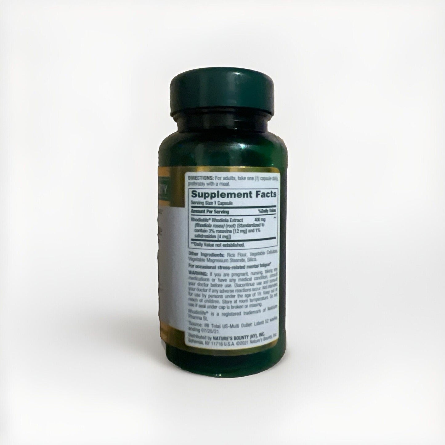 Nature's Bounty Rhodiola 400 mg Stress Relief Supplement