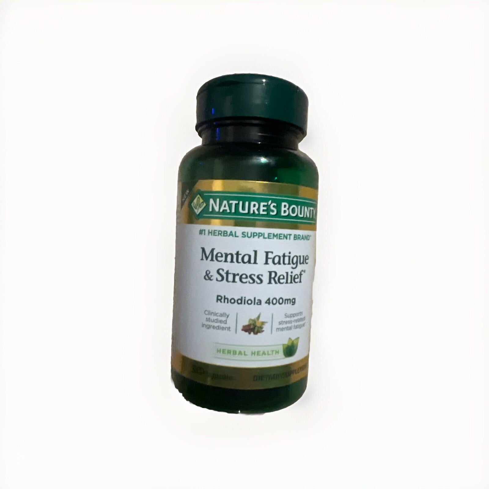Nature’s Bounty Mental Fatigue and Stress Relief with Rhodiola 400 mg Exp 02/2027