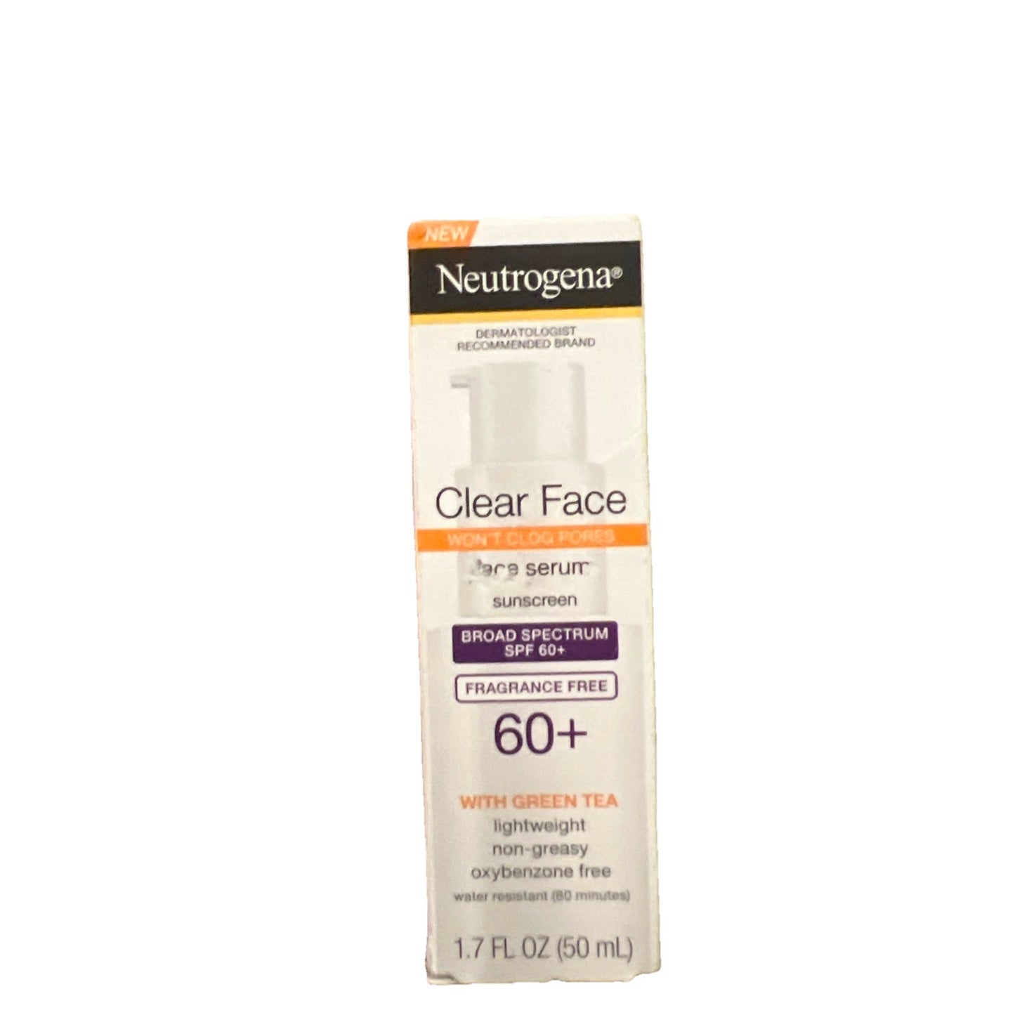 Clear Face Sunscreen Serum SPF 60+ 1.7 oz - Neutrogena