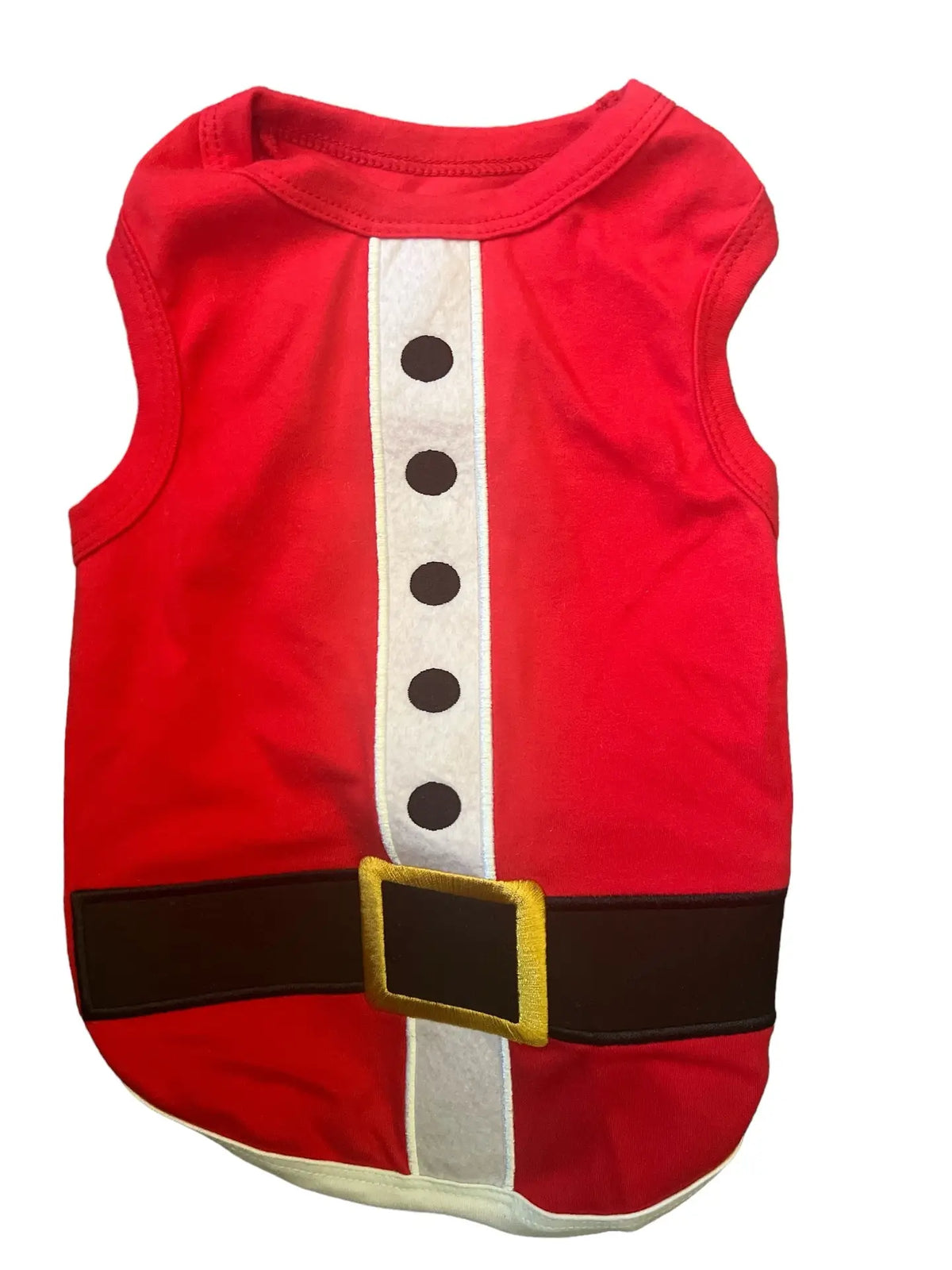 Parisian Dog Santa Claus T-Shirt Costume Festive Christmas Holiday Pet Coat for Dogs