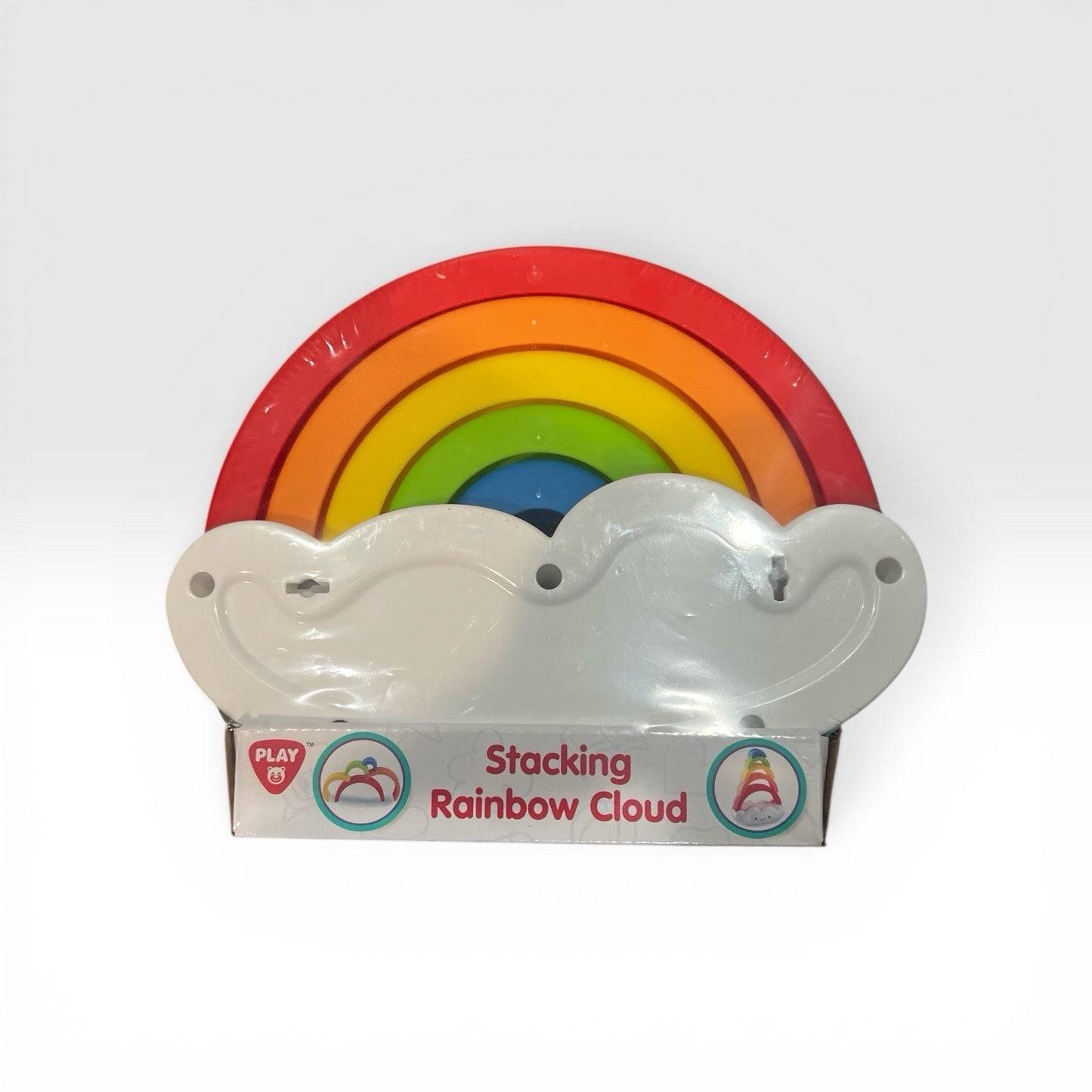 Stacking Rainbow Cloud Baby Toy by PlayGo, 6+ Months