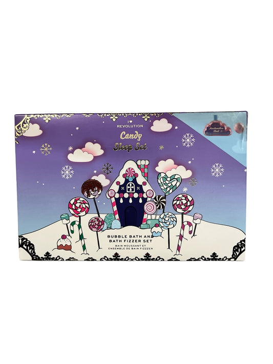 Revolution Beauty Candly Sleep Set Bubble Bath and Bath Fizzer Relaxing Gift Set