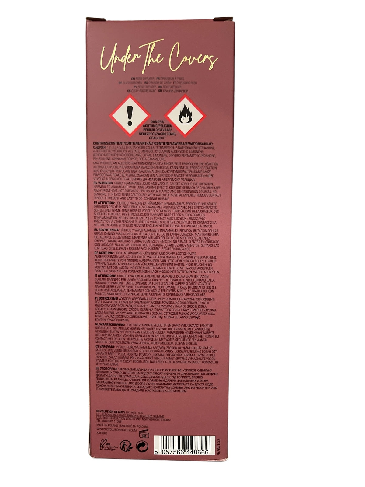 Reed Diffuser Under the Covers Warming Floral Scent