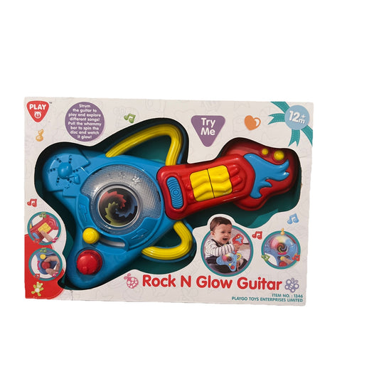 Rock N Glow Guitar Light-Up Musical Toy for Kids Interactive LED Play