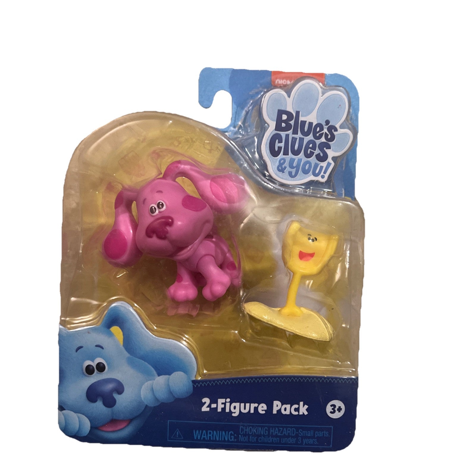 Nickelodeon Blues Clues and You 2 Figure Pack Magenta and Shovel Open Box