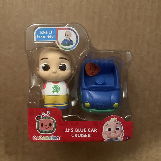 CoComelon JJ Blue Car Cruiser & 2.5 Inch Figure Playset