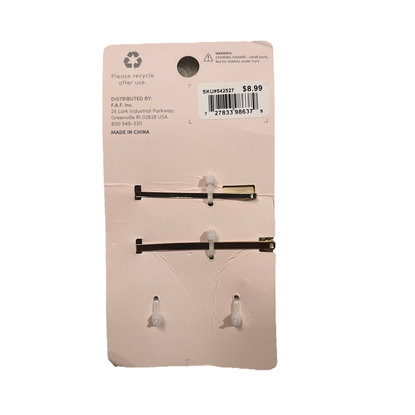 Hair Barrettes 3-Piece Set Pink Gold for Women Hive & Co