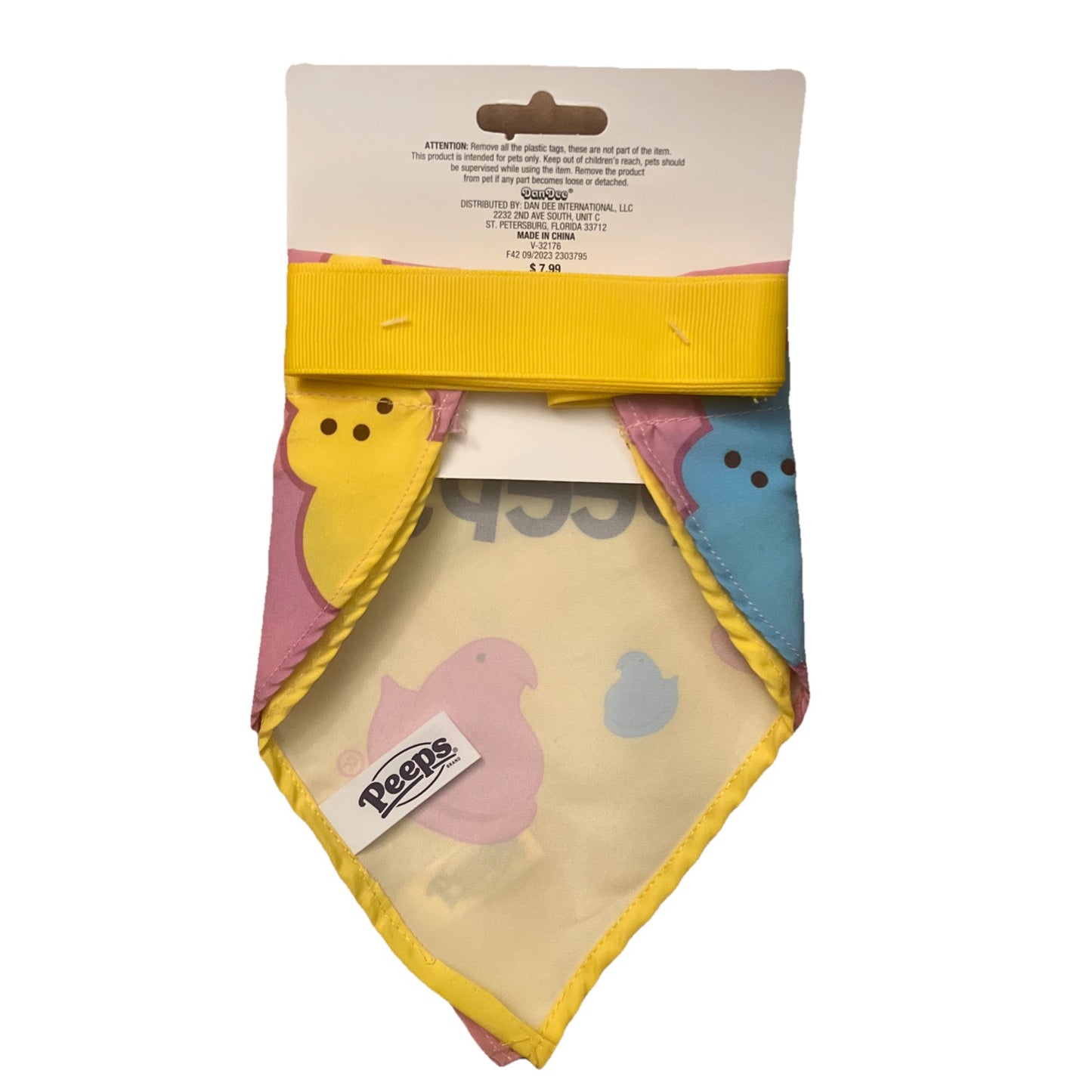 Peeps Dog Bandana 2-Pack Medium Breeds 9 Inch Pet Accessory