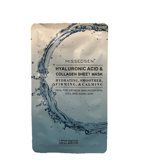 Hyaluronic Acid Collagen Sheet Mask - Hydrating - MissedSen