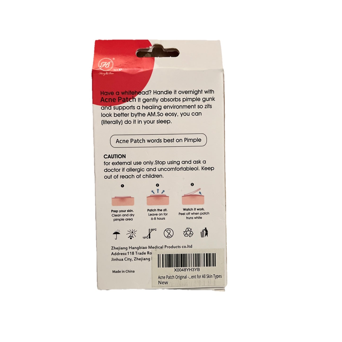 Hydrocolloid Acne Pimple Patches - 72 Count Spot Treatment