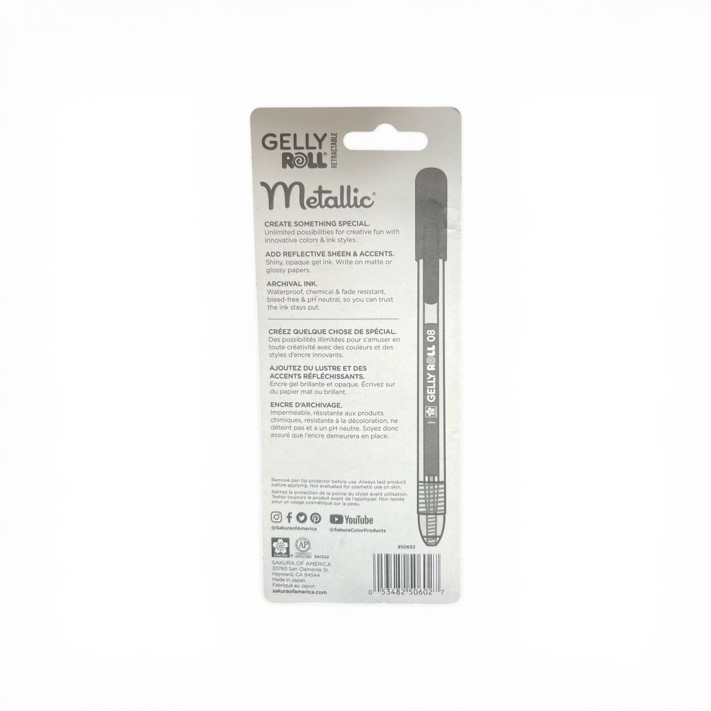 Metallic Gel Pens 3-Pack, Medium Point | Sakura Gelly Roll