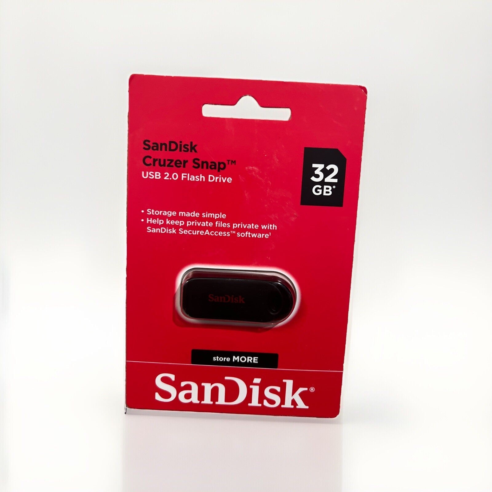 SanDisk 32GB Cruzer Snap USB 2.0 Flash Drive Portable Storage Easy Transfer | Bazrify