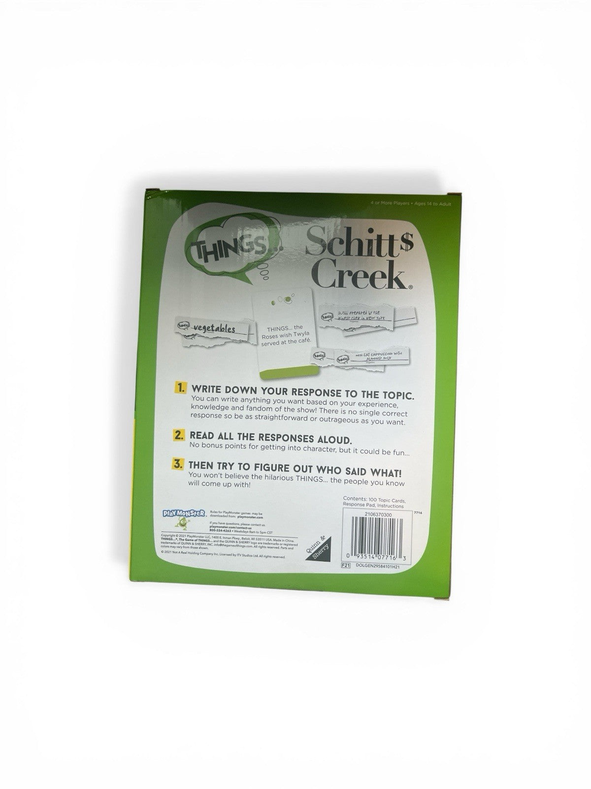Schitt's Creek Card Game with 100 Topic Cards by PlayMonster