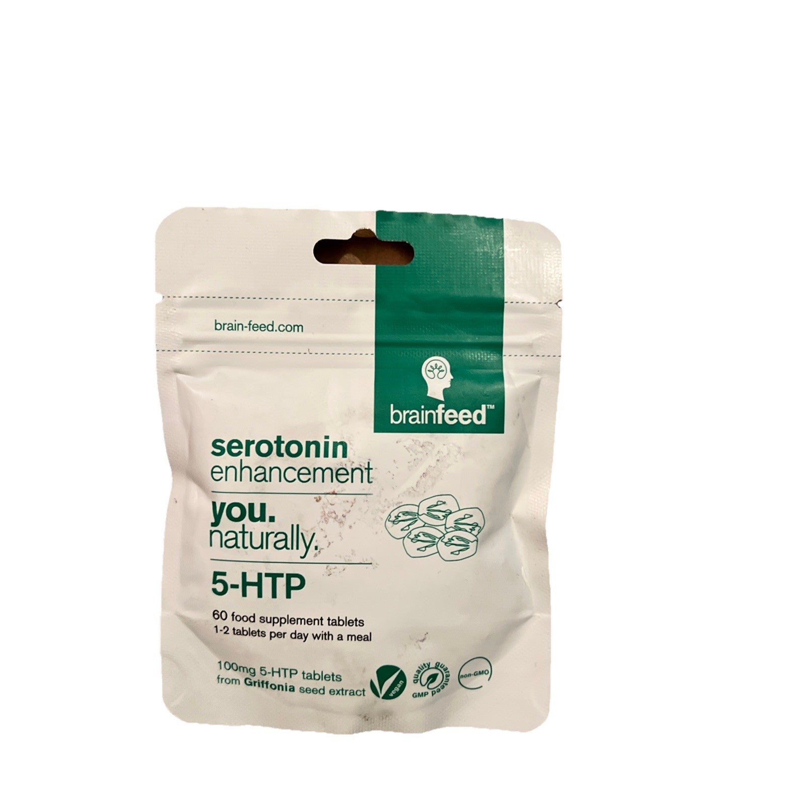 Serotonin Supplements 5-HTP 100mg Mood Support 60 Tablets 1-a-Day | Bazrify