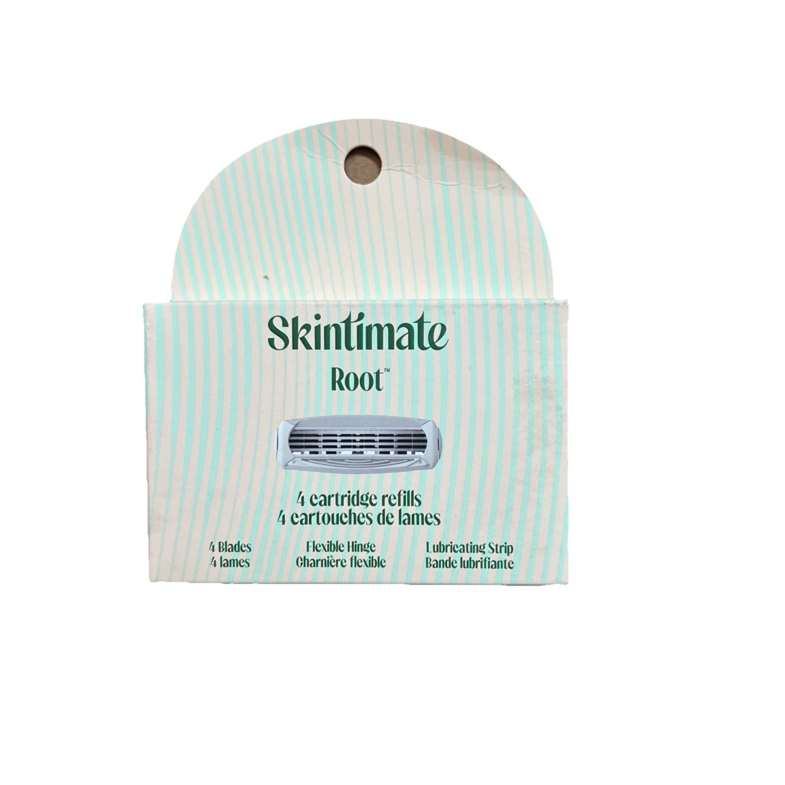 Skintimate Root product packaging with text on a white background