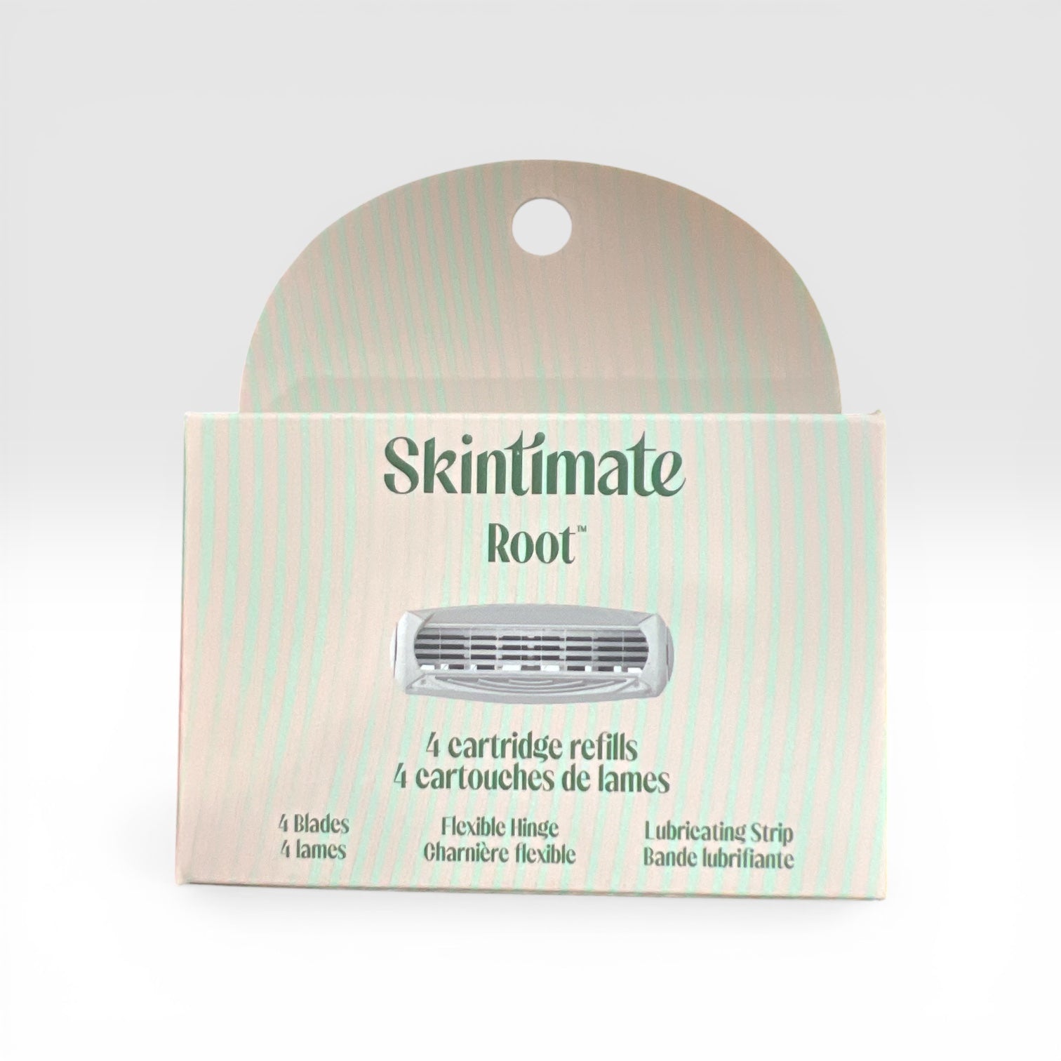 Skintimate Root cartridge refills packaging on a white background