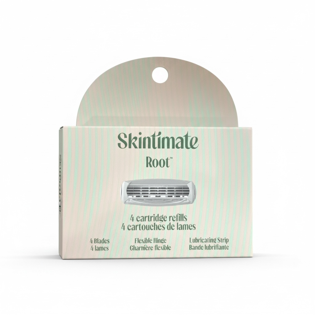 Skintimate Root cartridge refills packaging on a white background