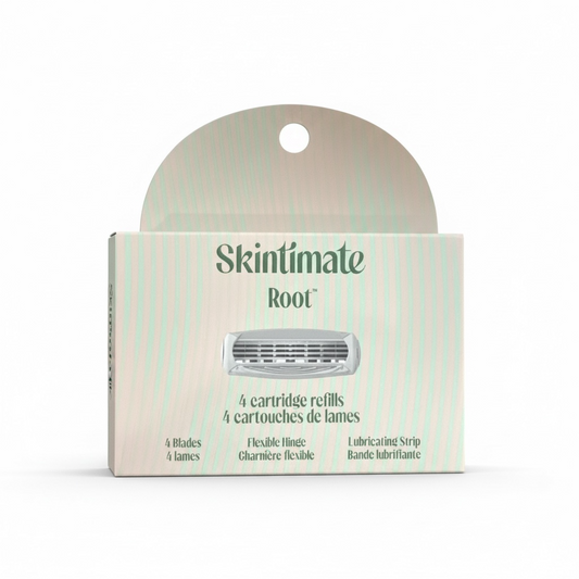 Skintimate Root cartridge refills packaging on a white background