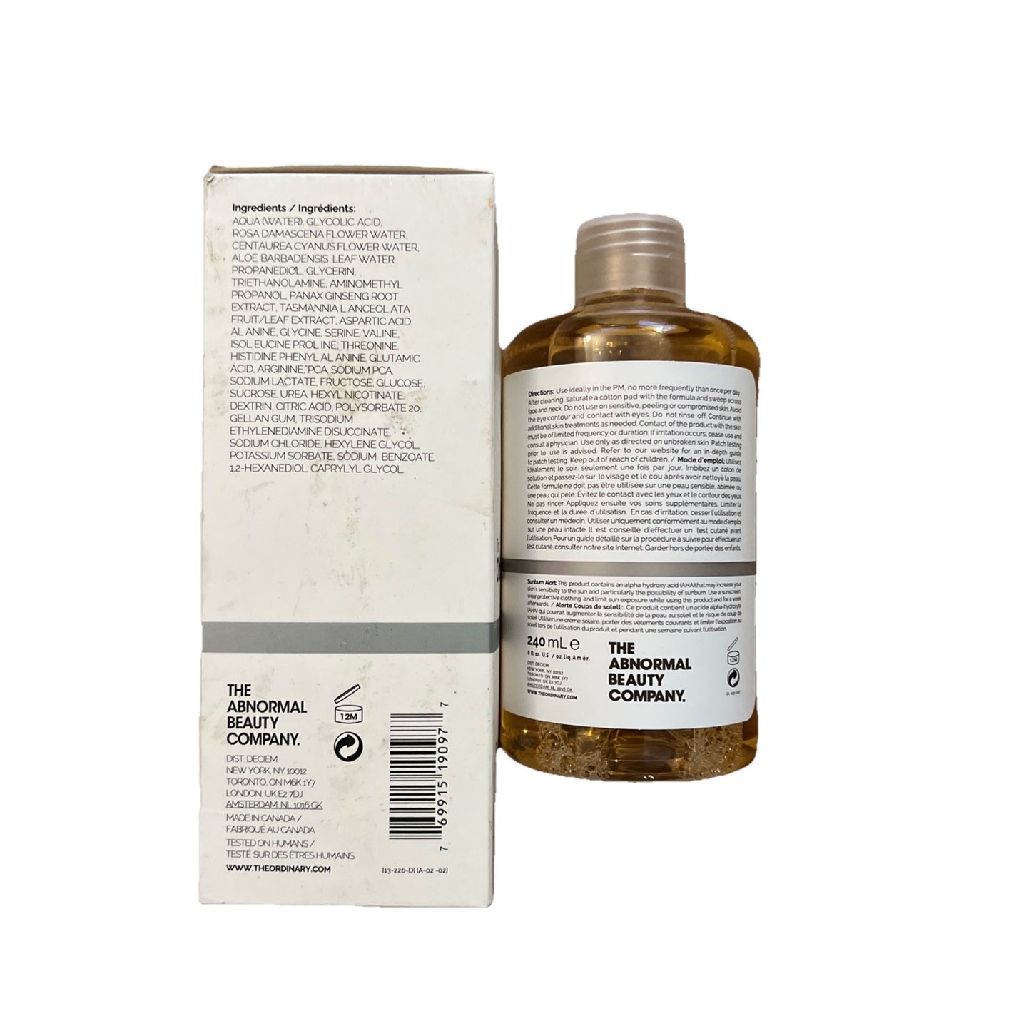 Glycolic Acid 7% Toning Solution 240ml – The Ordinary