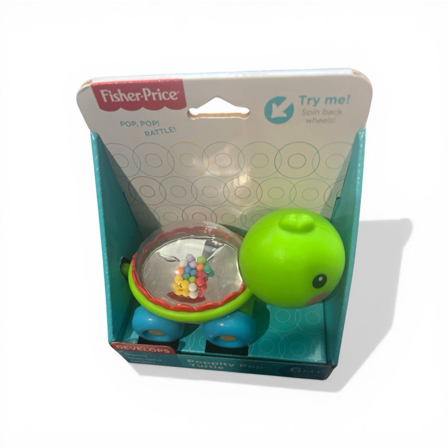 Fisher-Price toy in packaging on a white background
