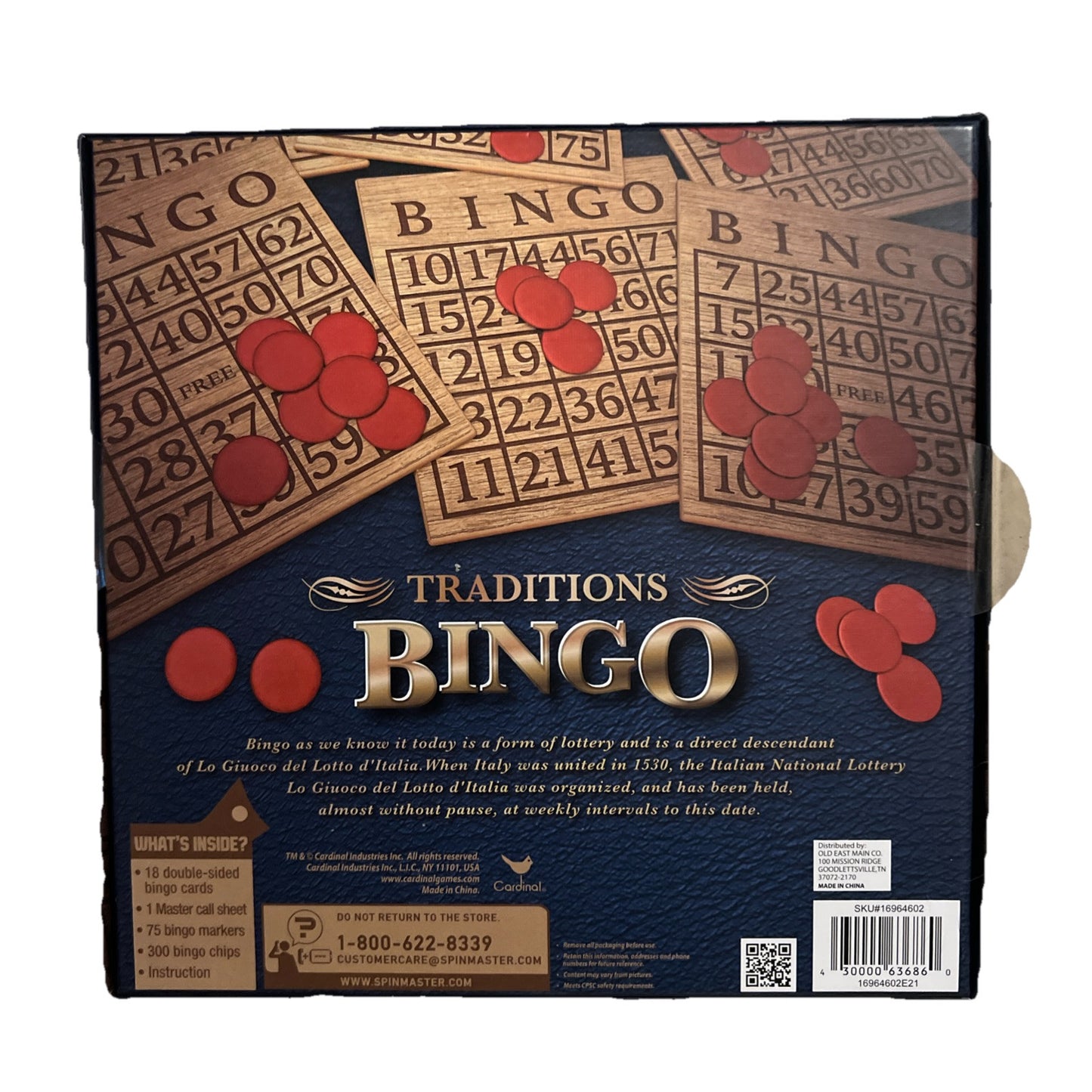 Bingo Party Game 18 Cards 300 Chips 75 Markers Traditions