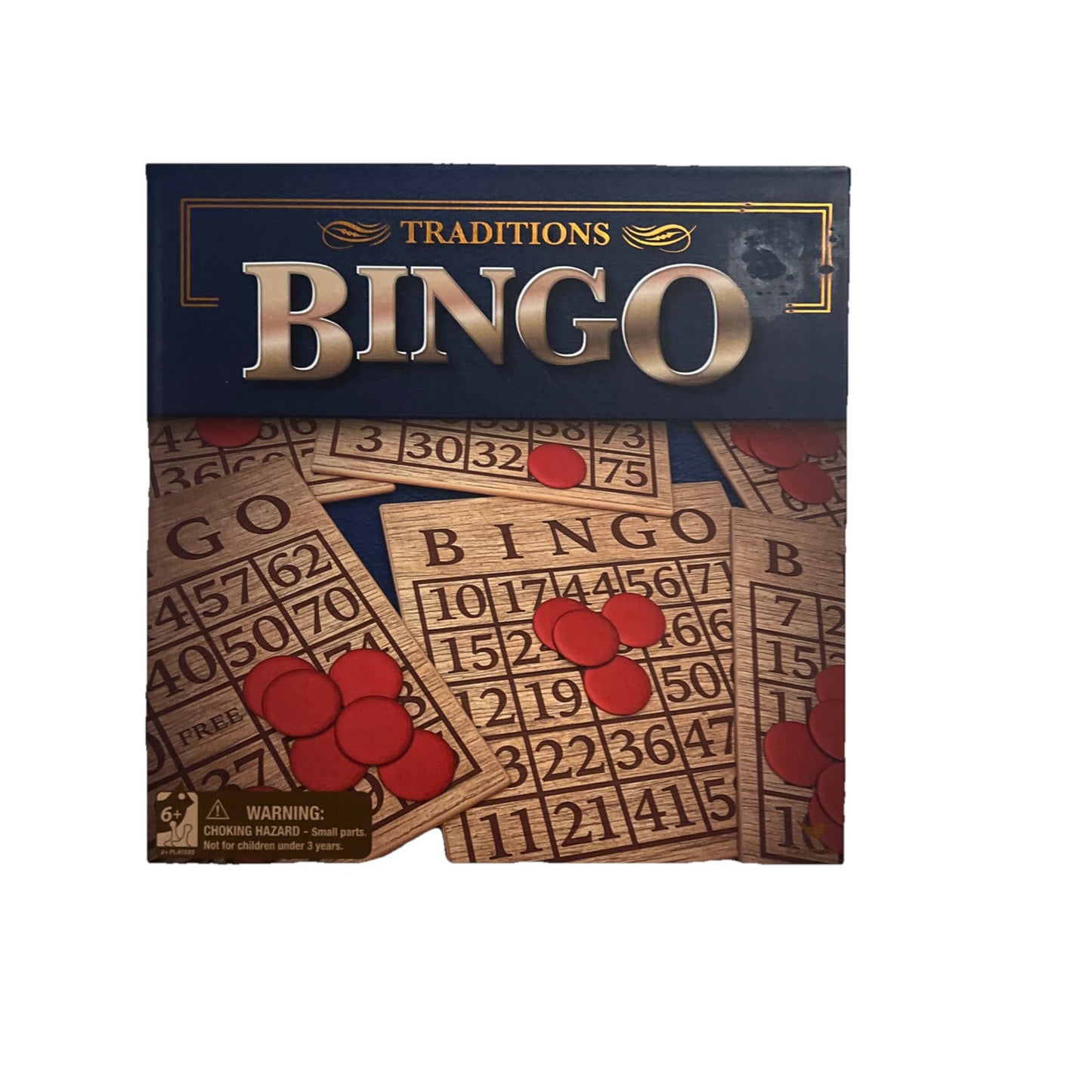 Traditions Bingo Party Game 18 Double-Sided Cards Master Call Sheet 75 Markers 300 Chips