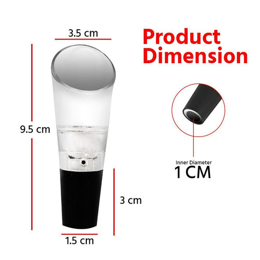 Wine Aerator Pourer, 2-in-1 No-Drip Spout 2 Pack - Trovety