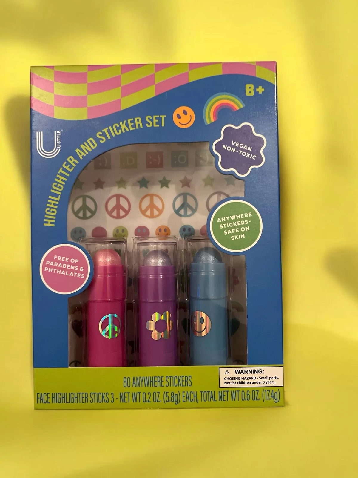 Face Highlighter and Sticker Set - U Style Beauty Kit